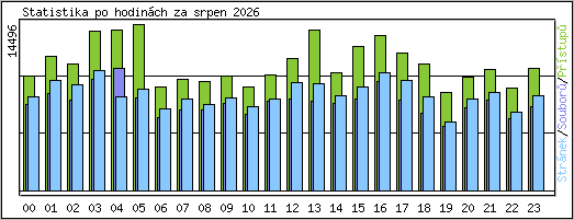 Statistika po hodin�ch